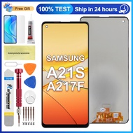【 Original 】 LCD Samsung Galaxy A21s A217 SM-A217F/DS Original Frame Display Touchscreen Digitizer A