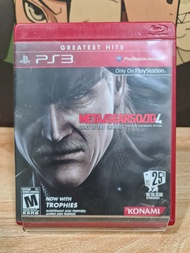 แผ่นเกม PlayStation 3 (PS3)เกม Metal Gear solid 4 Guns of the patriots เป็นสินค้ามือสองสภาพดี