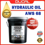 DUCAL HYDRAULIC OIL AWS 68 18 LITRES (FREE GIFT INCLUDED) MINYAK HYDRAULIC AWS 68 18L ANTIWEAR ISO 6