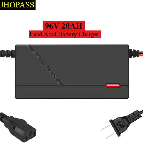 Smart LED Display 96V 20AH Lead acid battery charger for Motorcycle Ebike charges for AC110-220V DC 