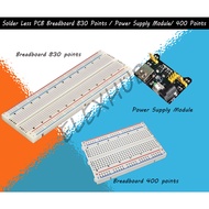 Solder Less PCB Breadboard 830 Points / Power Supply Module/ 400 Points Solderless breadboard