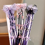 Cute Kuromi Wig Braids Hairbands Kids Hair Rope Cartoon Children's Hair Hairpin Korean Girl Hair Acc