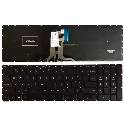 Keyboard for HP 15-ba 15-ba000 15-15-ba100 15-bd 15-bd000 15-bd100 15-bf 15-bf000 no frame With Back