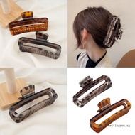 ʚ ɞ* Square Jaw Hair Clip Long Hair Solution Matte Finish Leopard Barrettes