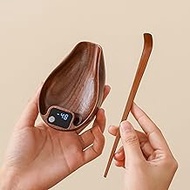 Wooden Tea Scale, Coffee Scale, Espresso Scale,Weigh Digital Coffee Scale with Timer, 0.1g 0.01oz Re