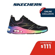 Skechers Online Exclusive Women SKECHERS Street Tres-Air Uno Rainbow Roads Shoes - 177416-BKMT Air-Cooled Memory Foam