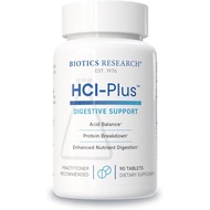 Biotics Research HCl Plus™, Supplies Betaine Hydrochloride, Pepsin, Glutamic Acid and More, Supports