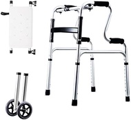 Walkers for seniors Walking Frame,Seniors Walker with 2 Wheels &amp; Bath Seat, Folding Walker/Aluminum Crutch for Elderly, Adult, Handicap &amp; Disable,Space Saver rollator walker, Durable Mobility The New