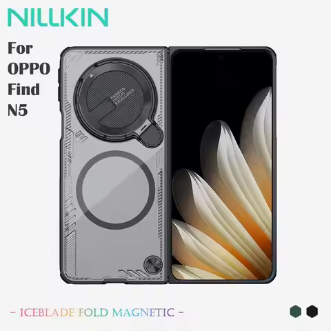 NILLKIN Magnetic Case for OPPO Find N5 5G, 360° Shockproof Protection, Anti-Scratch, Built-in Alumin