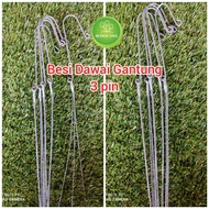 Besi Dawai Penyangkut Pasu Orkid (10pcs)