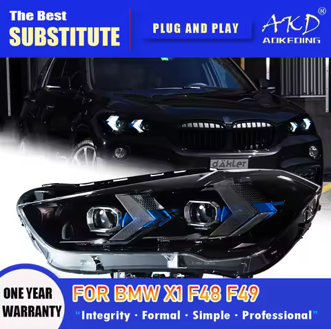 AKD Head Lamp for BMW X1 F48 F49 LED Headlight 2016-2019 Headlights X1 F48 DRL Turn Signal High Beam