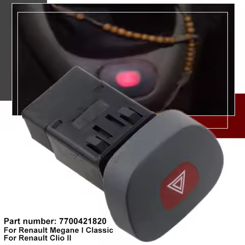 HAZARD WARNING FLASHER LAMP SWITCH Button for Renault Clio II Megane I Classic 8P 7700421820