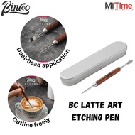 Latte Art Etching Pen Barista Pen Latte Art Needle Rosewood Handle