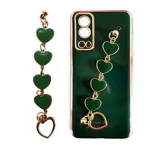 Electroplated Love Heart Phone Case Strap For IPhone 11 12 13 14 Pro Max XS Max X R 7 Plus 14 Shockp