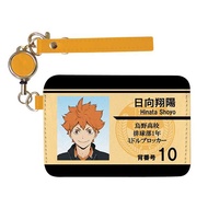 K Company Haikyuu Reel-Attached Pass Case Hinata Shoyo HQ-RT-HI H7.3×W10.6×D0.7cm