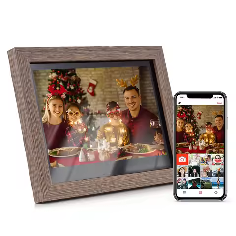 Andoer 10.1 Inch WiFi Digital Photo Frame Cloud Digital Picture Frame 1280*800 IPS Touch Screen 16GB