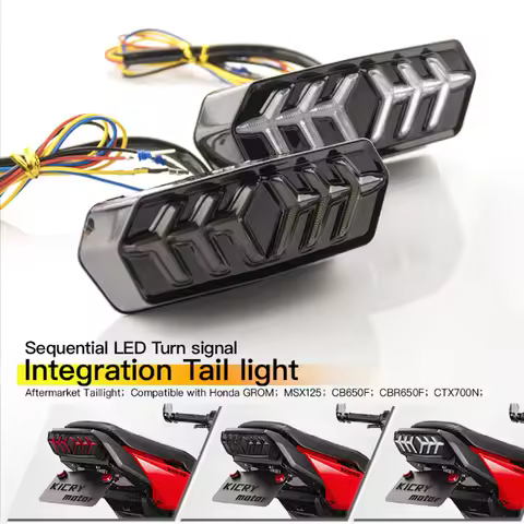 For Honda GROM MSX125 GROM125 CB650F CBR650 CTX700 CTX700N Modified Motorcycle LED Turn Signal Brake