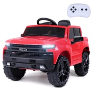 12v Electric Ride On Car White Black 4 Wheeler Truck Car Safety Toy With Music Radio Led Lights Remo