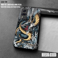 Softcase For Vivo Y51 2020 4G Latest Vivo Y51A/ DRAGON Fashion For Men and Women - Softcase Glass Ha