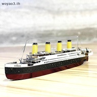 [Woyao] Color Titanic Puzzle DIY Cruise Ship Assembled Model Kits Children Educational Toys [TH]