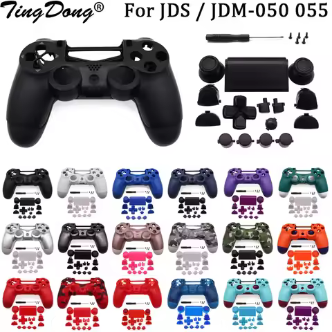 Full Plastic Hard Shell + Buttons Mod Kit For JDS JDM-050 055 For PS4 5.0 Controller Housing Cover C