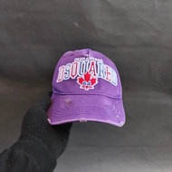 Unisex Ripped Cap for Men and Women DSQUARED Purple