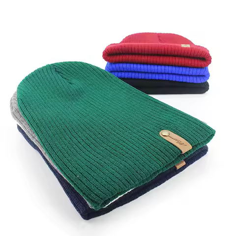Hats for men and women autumn and winter brimless hats pullover hats warm and fashionable adult hats