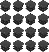 QUARKZMAN Pack of 36 square plastic plugs, 0.51 inches x 0.51 inches, black plastic caps for 9-11 mm
