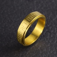 แหวนหทัยสูตร แหวน 18k แหวนสแตนเลส แหวนหฤทัยสูตร แหวนหัวใจ​พระสูตร​ แหวนหมุนได้ แหวนสแตนเลส แหวนสีทอง แหวนผู้ชาย แหวนผู้หญิง แหวนคู่