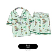 NEW ชุดนอน Pajara Pajamas (Premium) MKF-THU-001 ลาย Mickey Mouse ลิขสิทธิ์แท์ Disney ผ้า Cotton Sati