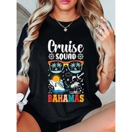 Bahamas Cruise Squad Cruise Ship Party Vacation Trip T Shirt Women S Men S Graphic Tee Causal Tops