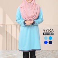 (XS - 7XL) TUDIAA AYRA Tshirt Muslimah Basic Jersey Microfiber Plus Size / Baju Size Besar