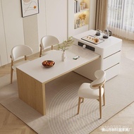 Island Solid Wood Multifunctional Household Dining Table Integrated Nakajima Slate Making Tea Small 