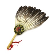 Zhuge Kongming Fan Feather Fan Gossip Fan Goose Feather Fan Flat Fan Cooling Fan Handheld Fan Zhuge 