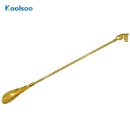 [Koolsoo] Brass Shoehorn with Horse Head Comfortable Shoe Shoe Aid with Horse Head Handle Shoe Shoe 