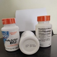 Dr Bests Fully Active B12 1500 mcg 60/180 Veggie Caps