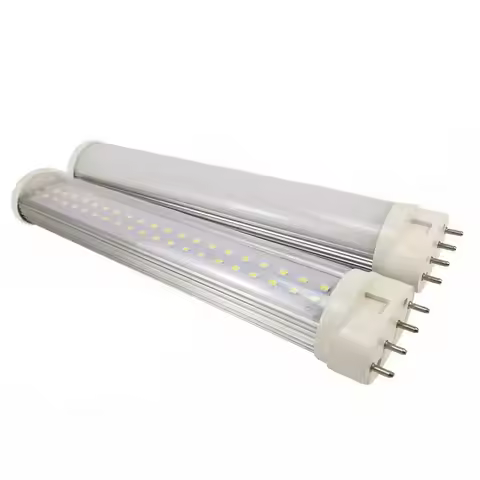1pc 2G11 LED Tube Bar Desk Reading Lamp 4 Pin H tube PL Horizontal Plug Tube 3000k Natural White 400