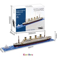 (LIGHTS) DOMIBRO EDUCATIONAL TOY BLOCK 1878PCS TITANIC MODEL 56CM CLASSIC TOY BOYS' TOY