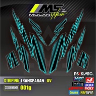 Decal Sticker Striping Variation Transparent Uv Fazzio Yamaha Fazzio 125 Hybrid Fazzio Neo Fazzio Lu