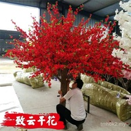 Artificial Green Plant Artificial Tree Wholesale Peach Blossom Tree Shape Red Peach Blossom Tree Art