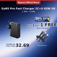 Baseus GaN5 Pro 100W Fast Charger 2C+2U For Phone Laptop & Baseus EnerFill FE11 Fast Charger 2C+U 10