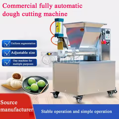 Automatic Continuous Hydraulic Cutter Rounder Ball Machine And Cutting Dough Divider To Beget Bread 