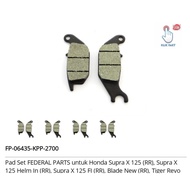 FP-06435-KPP-2700 rear brake pads federal supra125 blade new tiger revo