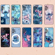 for Samsung A03S A03 A04 A04E A04S A05 A05S A06 Stitch Soft black TPU phone case