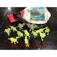 Giao Nhanh 2h Đồ Chơi Khảo cổ Trứng Khủng Long to Khai Quật 12 con Khung Long Mini Dạ quang Phát Sán