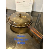 vision cookware fying pan (beige)