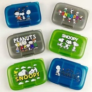 Snoopy Compartment Large Capacity 1 Week 7 Days Pill Box Flip Portable Storage Box Food Grade Jewelr