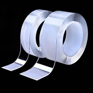 1M/2M/3/5M Nano Tape Double Sided Tape Transparent NoTrace Reusable Waterproof Adhesive Tape Cleanab