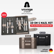 Nethers Voyage 10-In-1 Premium & Professional Stainless Steel Manicure / Nail Clipper Set With Clip 