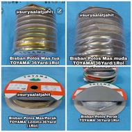 Toyama Mas/Silver plain satin Bisban @±36y =rp.62.750/1roll